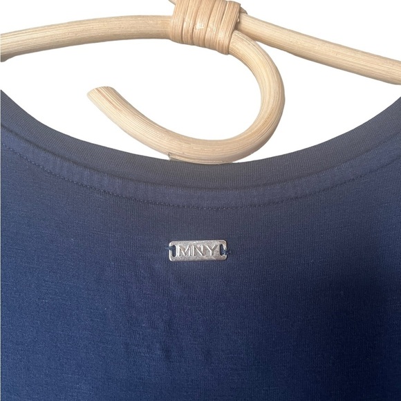 2 MNY Marc New York Midnight & Black Tie Dye Short Sleeve Midi Dress NEW - Picture 3 of 16